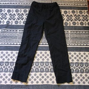 Brandy Melville Striped Navy Blue Pants